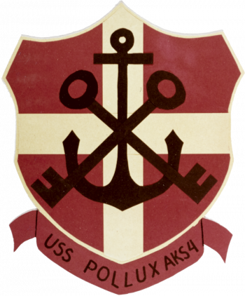 Coat of arms (crest) of the General Stores Issue Ship USS Pollux (AKS-4)