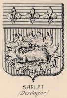 Blason de Sarlat-la-Canéda/Arms (crest) of Sarlat-la-Canéda