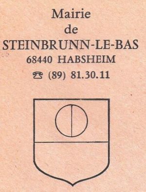Blason de Steinbrunn-le-Bas
