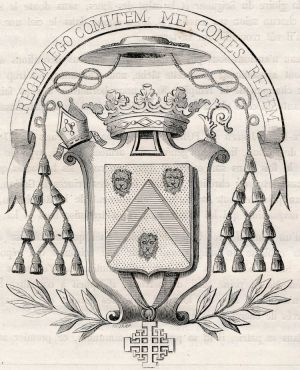 Arms (crest) of Charles-Auguste-Marie-Joseph de Forbin-Janson