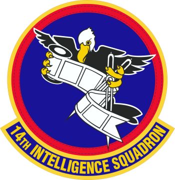 Coat of arms (crest) of the 14th Intelligence Squadron, US Air Force