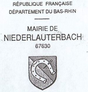 Blason de Niederlauterbach/Coat of arms (crest) of {{PAGENAME