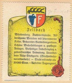 Wappen von Fellbach/Coat of arms (crest) of Fellbach