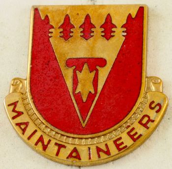 Coat of arms (crest) of 801st Support Battalion, US Army