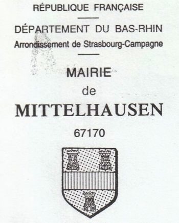 Blason de Mittelhausen (Bas-Rhin)/Coat of arms (crest) of {{PAGENAME