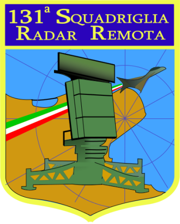 Coat of arms (crest) of the 131st Remote Radar Squadron, Italian Air Force