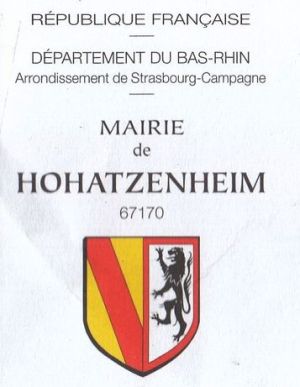 Blason de Hohatzenheim/Coat of arms (crest) of {{PAGENAME