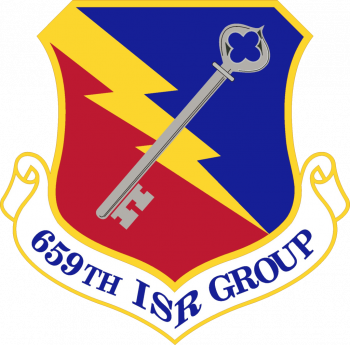 Coat of arms (crest) of the 659th Intelligence, Surveillance and Reconnaissance Group, US Air Force