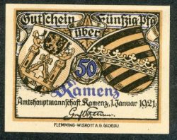 Wappen von Kamenz/Arms (crest) of Kamenz