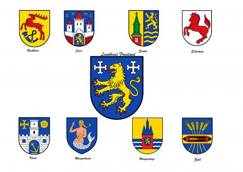 Arms in the Friesland (kreis) District