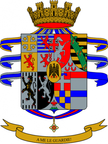 Coat of arms (crest) of the 1st Regiment Granatieri di Sardegna, Italian Army