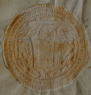 Arms (crest) of Baltasar Yusta Navarro