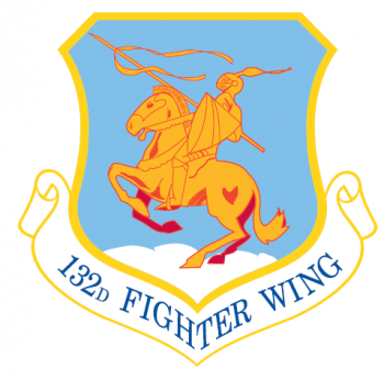 Coat of arms (crest) of the 132nd Wing, Iowa Air National Guard