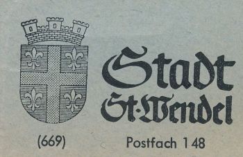Wappen von Sankt Wendel/Coat of arms (crest) of Sankt Wendel