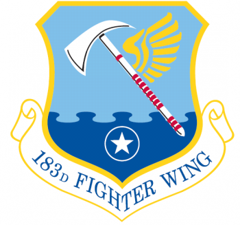 Coat of arms (crest) of the 183rd Fighter Wing, Illinois Air National Guard