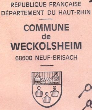 Blason de Weckolsheim
