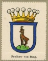 Wappen Freiherr von Berg nr. 848 Freiherr von Berg