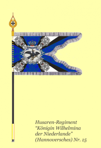 Coat of arms (crest) of Hussar Regiment Queen Wilhelmina of the Netherlands (Hannoveran) No 15