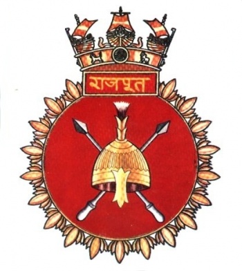 Coat of arms (crest) of the INS Rajput, Indian Navy
