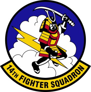 Coat of arms (crest) of the 14th Fighter Squadron, US Air Force
