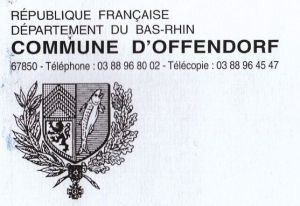 Blason de Offendorf/Coat of arms (crest) of {{PAGENAME