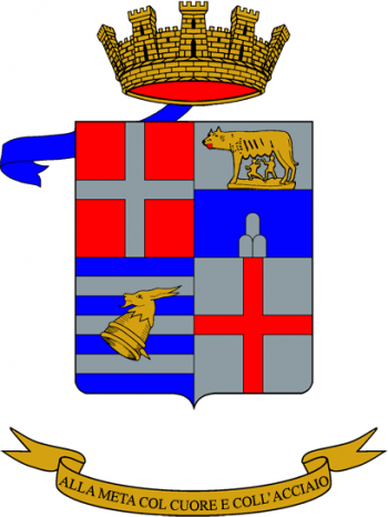 Coat of arms (crest) of the 9th Self-Propelled Field Artillery Group Brennero, Italian Army