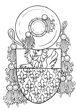 Arms (crest) of Nicolas Caignet de Fréauville