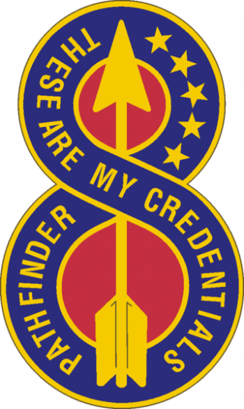 Coat of arms (crest) of 8th Infantry Division Pathfinder, US Army