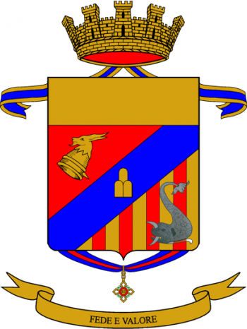 Coat of arms (crest) of the 47th Volunteer Administration Regiment Ferrara, Italian Army