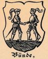 Wappen von Bünde/ Arms of Bünde