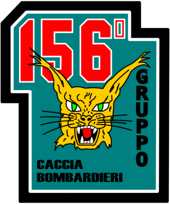 Coat of arms (crest) of the 156th Fighter-Bomber Group, Italian Air Force