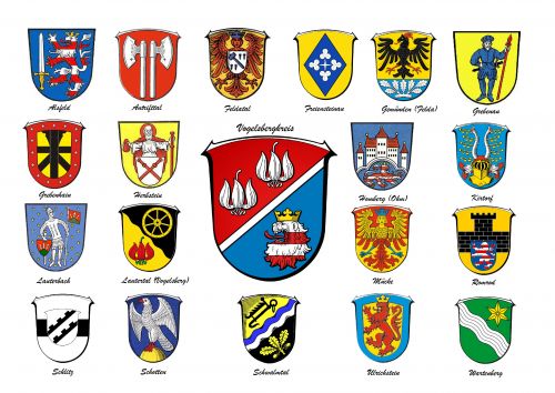 Arms in the Vogelsbergkreis District