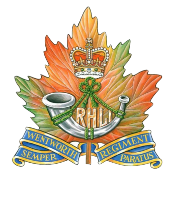 Arms of The Royal Hamilton Light Infantry (Wentworth Regiment), Canadian Army