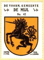 Wapen van De Mijl/Arms (crest) of De Mijl