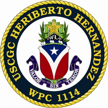 Coat of arms (crest) of the USCGC Heriberto Hernandez (WPC-1114)