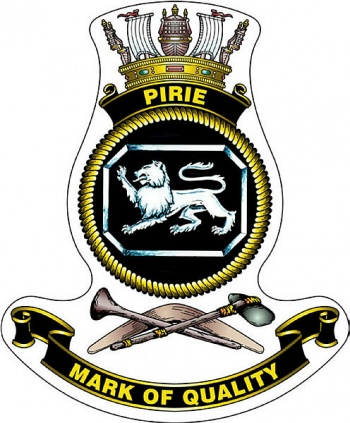 Coat of arms (crest) of the HMAS Pirie, Royal Australian Navy
