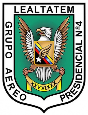 Coat of arms (crest) of the Presidental Air Group No 4, Air Force of Venezuela