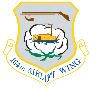 Coat of arms (crest) of the 164th Airlift Wing, Tennessee Air National Guard