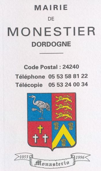 Blason de Monestier (Dordogne)/Coat of arms (crest) of {{PAGENAME