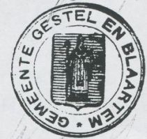Wapen van Gestel en Blaarthem/Arms (crest) of Gestel en Blaarthem