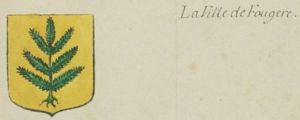 Blason de Fougères/Coat of arms (crest) of {{PAGENAME