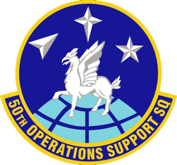 Coat of arms (crest) of the 50th Operations Support Squadron, US Air Force
