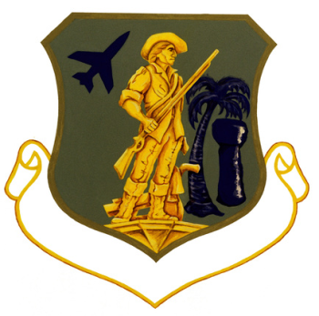Coat of arms (crest) of the Guam Air National Guard, US