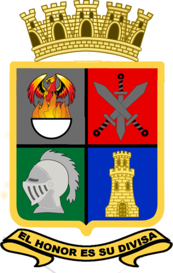 Coat of arms (crest) of the Military Academy of the Bolivarian National Guard, Venezuela