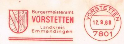 Wappen von Vörstetten/Coat of arms (crest) of Vörstetten