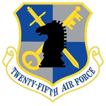 Coat of arms (crest) of the 25th Air Force, US Air Force