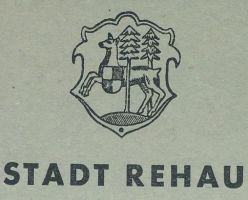 Wappen von Rehau/Arms (crest) of Rehau