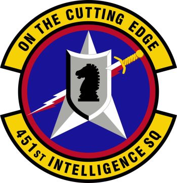 Coat of arms (crest) of the 451st Intelligence Squadron, US Air Force