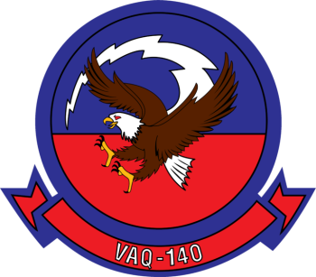 Coat of arms (crest) of the Electronic Attack Squadron (VAQ) - 140 Panthers, US Navy