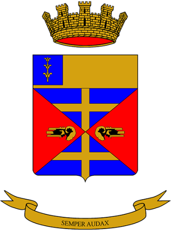 Coat of arms (crest) of the 7th Tank Battalion M.O. di Dio, Italian Army